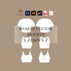 T Shirt Mockup, Vector Template, Tech Pack Illustrator, T Shirt Tech Drawing , T Shirt Designer Tech Pack, T Shirt Procreate