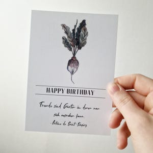 Cartão de felicitações | Jardineiro | Cartão de felicitações | Floral | padrão floral | minimalista | Cartão postal | floral | Cartão de aniversário | feliz aniversário