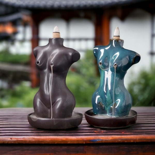 Female Physique Incense Burner Body Art Ornament for Aromatherapy and Decor