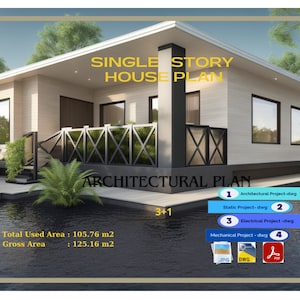 House Plans, Architectural Drawings, Bedroom Bathroom House Plan, House Blueprint, Modern House Plans,