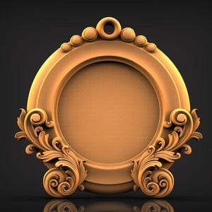 1 PCS ,3D STL File of Mirror Frame, Picture Frame, Digital File For 3D CNC Router Machine Carving Machine Relief Artcam
