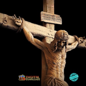 Jesús, archivo STL de modelo 3D, grabador de enrutador CNC, Artcam, archivos CNC, madera, decoración de pared, Cut3d, relieve, impresora 3D