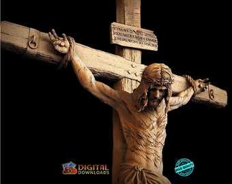 Jesus, 3D Model STL File,CNC Router Engraver,Artcam,CNC files,Wood,Wall Decor,Cut3d, Relief,3DPrinter