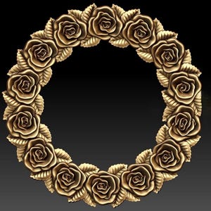 1 PCS ,3D STL File of Mirror Frame, Picture Frame, Digital File For 3D CNC Router Machine Carving Machine Relief Artcam