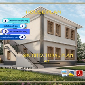 House Plans, Architectural Drawings, Bedroom Bathroom House Plan, House Blueprint, Modern House Plans