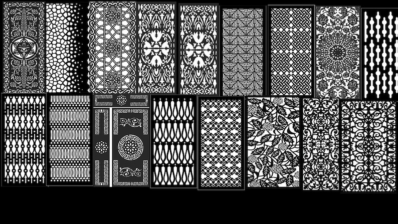 Panel Design Dxf Collection 1000+ Cs Geometric Patterns Panel Templates Dxf Files ...