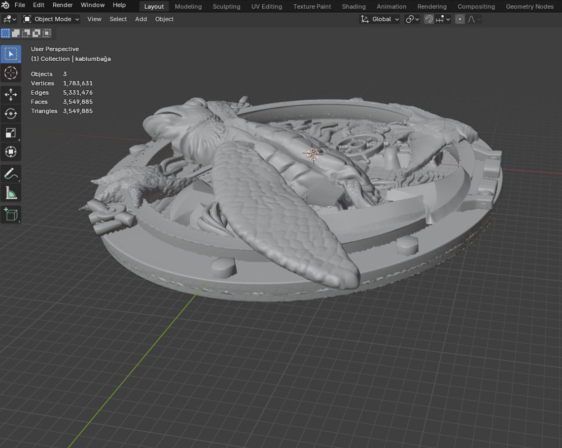 Cut3d Turtle,caretta, 3D Model STL File,cnc Router Engraver,artcam,,wood,wall ...
