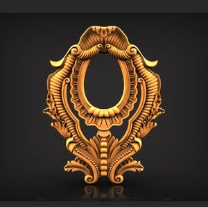 1 pieza, archivo STL 3D de marco de espejo, marco de imagen, archivo digital para máquina enrutadora CNC 3D, máquina de tallado en relieve Artcam