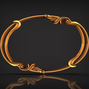 1 PCS ,3D STL File of Mirror Frame, Picture Frame, Digital File For 3D CNC Router Machine Carving Machine Relief Artcam