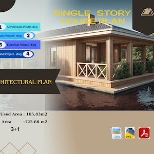 House Plans, Architectural Drawings, Bedroom Bathroom House Plan, House Blueprint, Modern House Plans