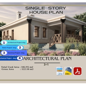 House Plans, Architectural Drawings, Bedroom  Bathroom House Plan, House Blueprint, Modern House Plans,