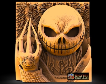 Zombie Halloween stl, modello STL per router CNC, Artcam, Vectric, incisore, rilievo, taglio laser, stampante 3D