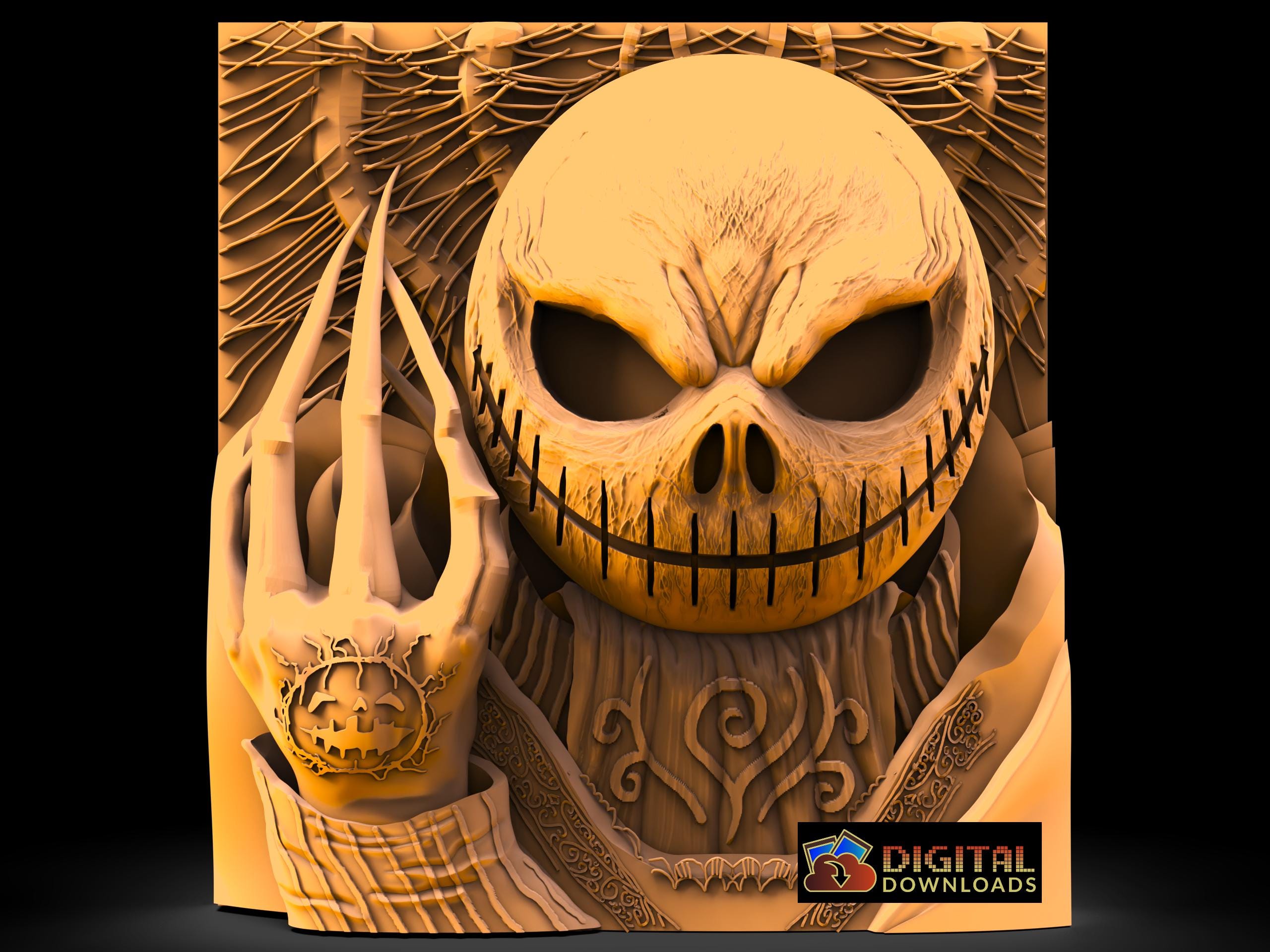 Zombie Halloween Stl, STL Model for CNC Router, Artcam, Vectric ...