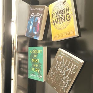 Custom 3D Print Personalized Book Fridge Magnet Personalized Book Lover Reader Bookish Author Gift Collection