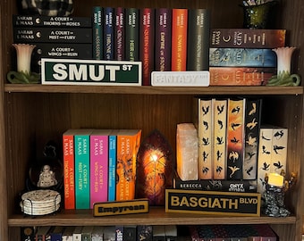 Personalized Book Nook Sign, Custom Name 3D Printed Bookshelf Decor, Gift for Book Lovers, Library Organization Signs, Custom Bookish Plaque