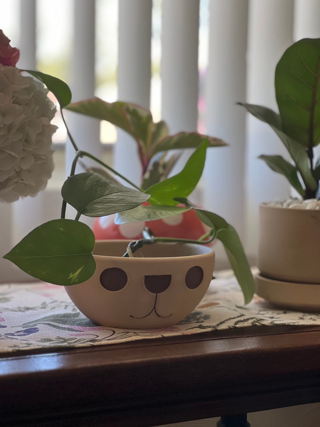 Bluey Inspired Indoor Plant Pot wide Etsy