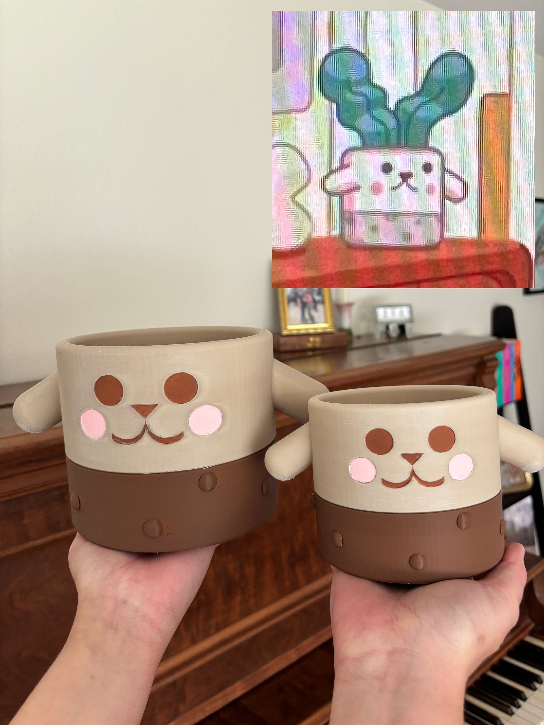 Bluey Inspired Indoor Plant Pot tall Etsy