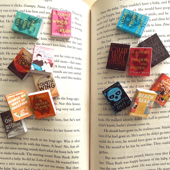 Custom Books 3D Printed Vinyl Cover Mini Personalized Collection Reader Author Bookish TBR Gift Book Lover