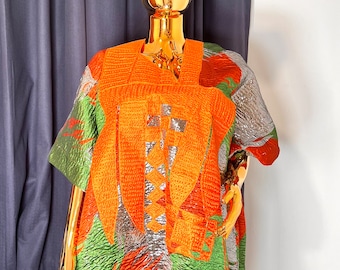 Robe boubou brodée de brocart/robe caftan/ caftan/boubou à broderie/ caftan owanbe/ robe boubou du Nigeria/robe caftan africaine