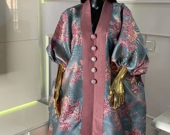 Robe boubou en brocart/robe caftan/ caftan/boubou à broderies/ caftan owanbe/ robe boubou du Nigeria/robe caftan africaine