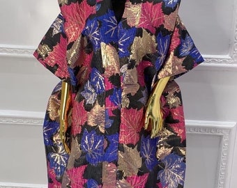 Brocade boubou dress/kaftan dress/ kaftan/embroidery boubou/ owanbe kaftan/ Nigeria boubou gown/African kaftan dress