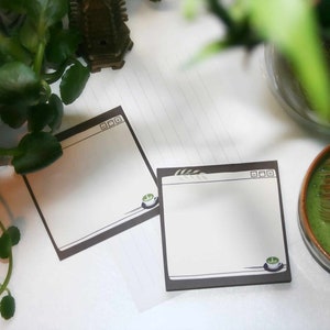 Japanese Matcha Stationery Notepad | Traditional Matcha Journaling  | Matcha Gift | Matcha Lover Memopad | Aesthetic Notepad | 4in. x 4in.