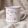 Personalised Berry Enamel Mug, Custom Name Strawberry Camping Cup, Gardener Gift product logo