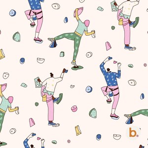 Naadloos klimmen patroon digitaal papier rotsklimmen print, boulder achtergrondontwerp, instant download