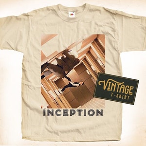 Inception V2 TShirt Vintage Natural color Men&#39;s TShirt DTG Digital Print SIZES S M L XL 2XL 3XL 4XL 5XL