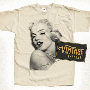 Marilyn Monroe V4 Tshirt Vintage Natural Color Men's Tshirt Marilyn Monroe V4 Tshirt Vintage Natural Color Men's Tshirt