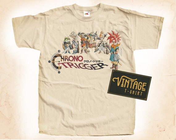 クロノ・トリガー v1 Tシャツ ヴィンテージ ナチュラルカラー メンズ T