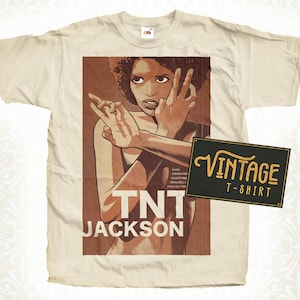 TNT Jackson V2 TShirt Vintage Natural color Men&#39;s TShirt DTG Digital Print Sizes S M L XL 2XL 3XL 4XL 5XL