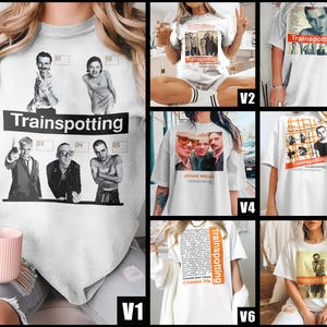 Trainspotting V1-7 TShirt Vintage 8 Colors Men&#39;s TShirt DTG Digital Print Sizes S M L XL 2XL 3XL 4XL 5XL