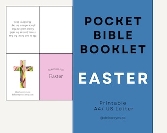 Printable Bible Study Booklet, Scripture for Easter