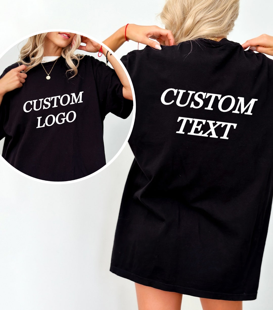 Custom Text Tshirt, Personalized Text Tshirt, Your Design, Your Photo
