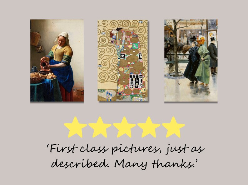 100 Famous Painting Masterpieces Bundle Digital Print Printable Wall