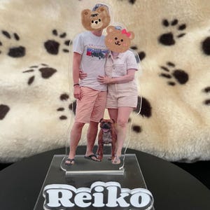 Support de téléphone personnalisé en acrylique avec photo – Organiseur de bureau et porte-cartes, cadeau unique pour smartphone et tablette