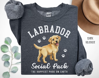 Yellow Labrador Retriever Sweatshirt, Lab Dog Lover Gift, Yellow Lab Mama Pullover, Cute Lab Dog Shirt, Cozy Dog Mom Crewneck