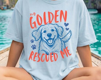 Golden Retriever Shirt, Golden Retriever Mom Shirt, Dog Mom Tee, Golden Mama Gift, Comfort Colors Shirt, Dog Lover Gift