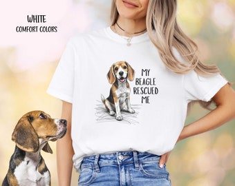 Beagle Zitat Comfort Farben T-Shirt für Hundebesitzer, Geburtstagsgeschenk Shirt für Hundeliebhaber, Beagle Tee Hund Mama Papa Geschenk