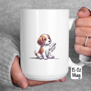 Beagle Mom Mug, Gift for Beagle Lovers, Dog Mama Drinkware, Ceramic Coffee Mug for Dog Owner, Dog Mama Gift