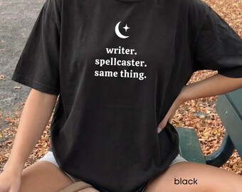Camiseta de escritor de fantasía, regalo para escritor de romance, regalo para autor, camiseta de autor de fantasía, regalo para escritor, camiseta para amantes de los libros, camiseta de escritor
