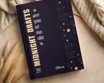 Personalized Author Journal | Custom Lined Hardcover Notebook for Writers & Poets | Author Gift | Writing Diary