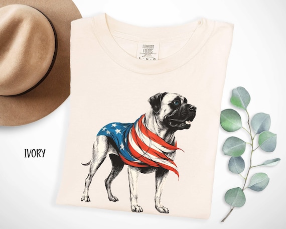 English Mastiff Gift, Trendy 4th of July Tee, USA Patriotic Dog Shirt, American Flag Mastiff, 4th of July Party tshirt, English Mastiff Mama