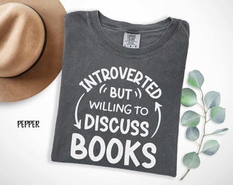 Trendy reading shirt, Comfy bookworm apparel, Librarian bookish gift, book addict crewneck tee, teacher tshirt, Book merch, Literary Girly