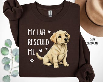 Yellow Labrador Retriever Sweatshirt, Lab Dog Lover Gift, Yellow Lab Mama Pullover, Cute Lab Dog Shirt, Cozy Dog Mom Crewneck