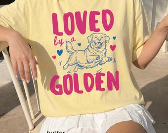 Golden Retriever Shirt, Golden Mom Shirt, Dog Mom Shirt, Golden Retriever Gift, Comfort Colors Tee, Dog Lover Gift