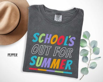 teacher shirt, schools out for summer shirt, teacher gift, last day of school tee, teacher summer shirt, educator tee, summer break shirt