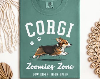 Cute Corgi t-shirt, Funny Corgi Gift, Dog Lover Tee, Cozy Dog Mom Top, Pembroke Welsh Corgi Crewneck