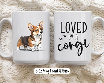 Funny Corgi Mug, Cute Dog Lover Gift, Ceramic Corgi Coffee Cup, Corgi Mama Mug, Pet Parent Present, Dog Mom Gift Idea